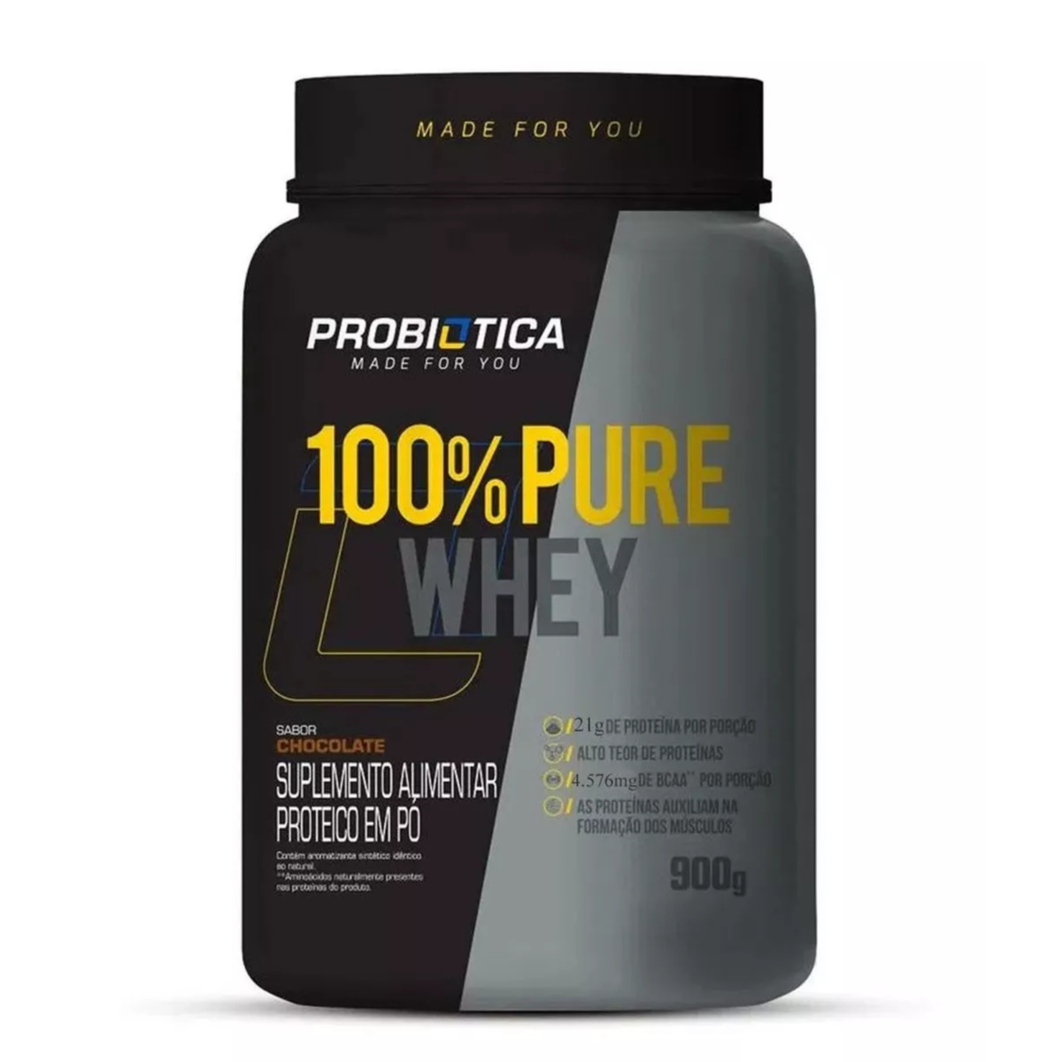 100% Pure Whey Pote 900g - Probiótica