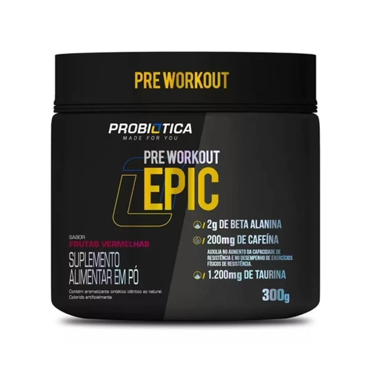 Pré Treino Epic 300g - Probiótica