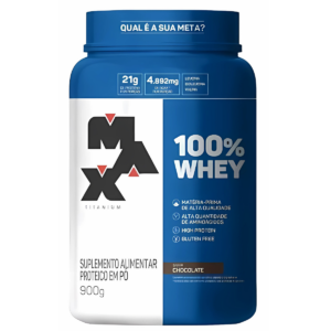 100% Whey Pote 900G - Max Titanium
